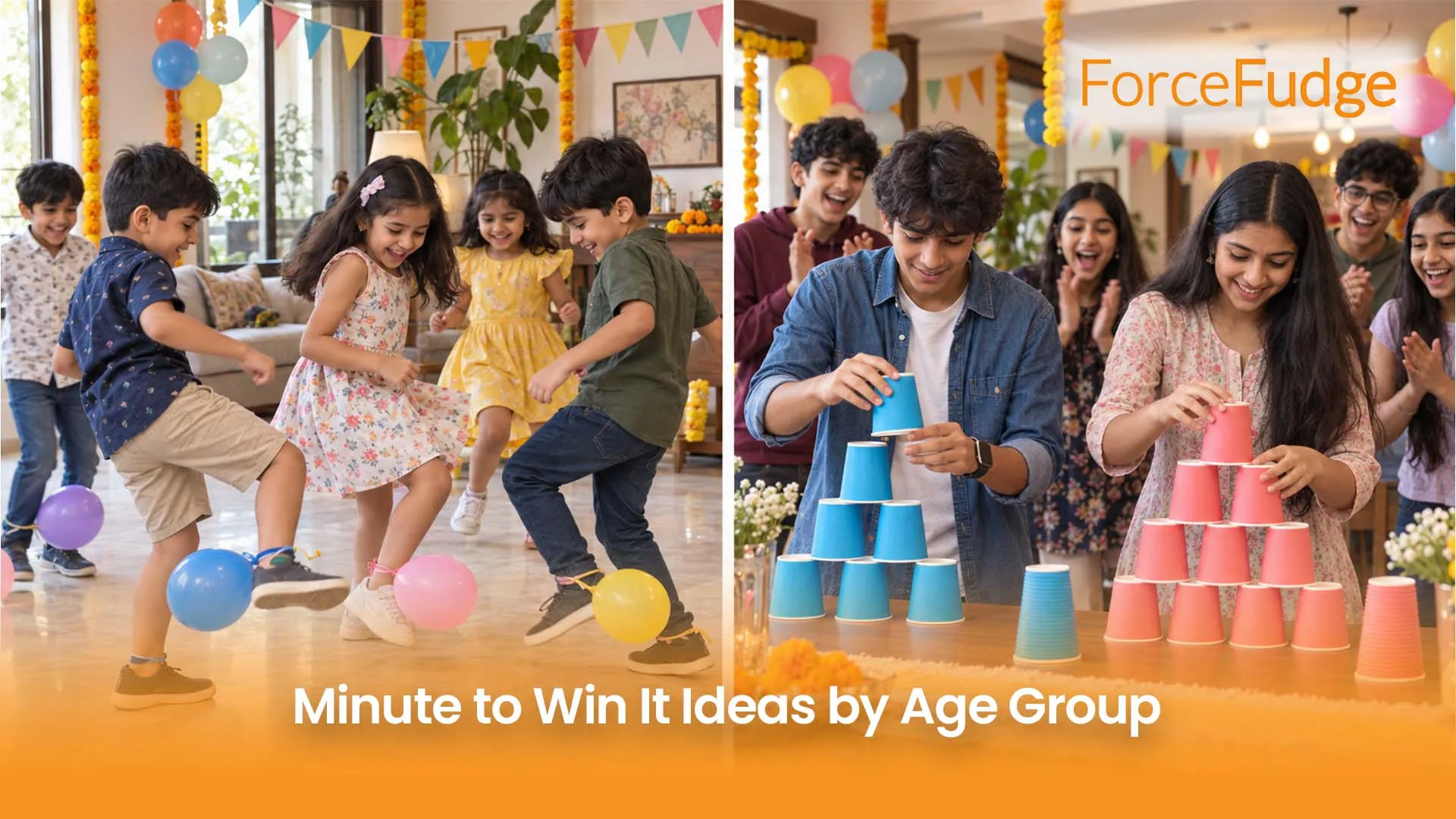 Minute to Win It Ideas by Age Group