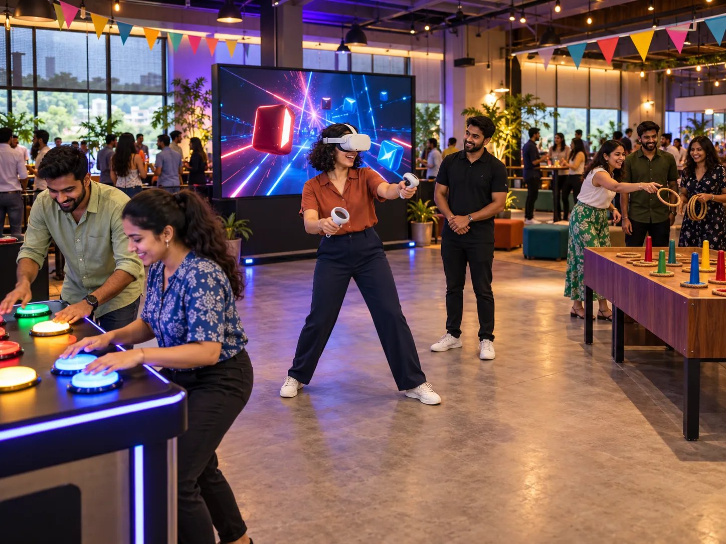 Arcade and VR together for a larger Electronic City event